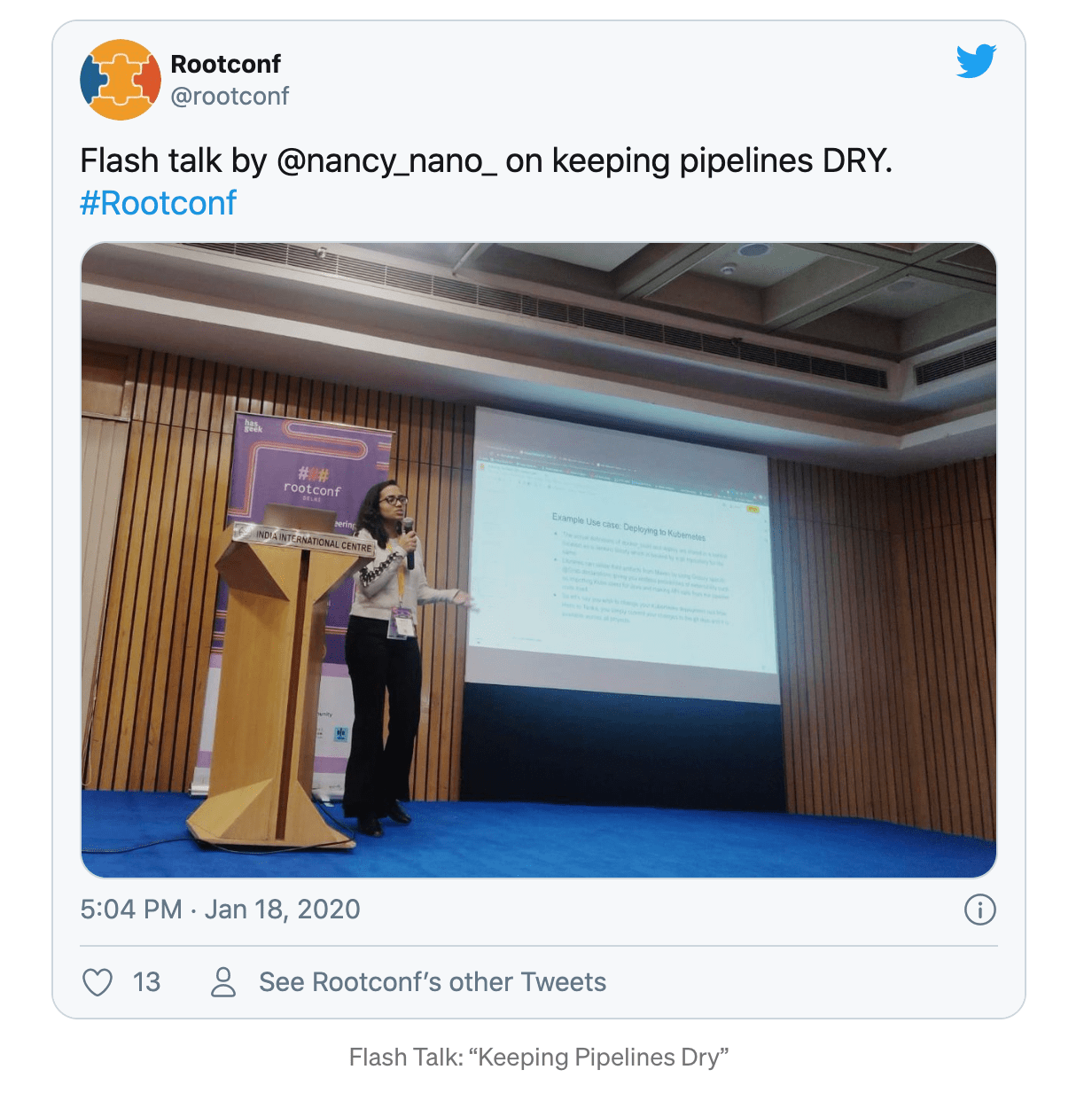 Flash Talk at RootConf 2020