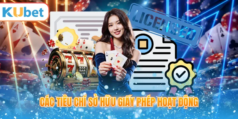 Các tiêu chí sở hữu giấy phép hoạt động